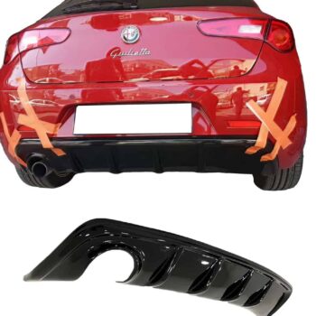 Arka tampon ve difüzör, Alfa Romeo Giulietta için yüksek performanslı tuning parçaları.