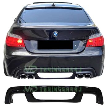 Yüksek performanslı BMW için karbon fiber arka difüzör. Spoyler ve aerodinamik ayarlarıyla sportif görünüm sağlar.