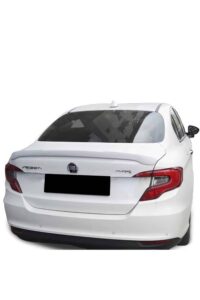 Yedek otomobil, beyaz FIAT Egea arka görünüm, otomobil modifikasyonu ve bakım hizmetleri.