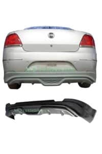 Arka tampon ve çift egzoz çıkışı ile Fiat araç gövde parçaları. Müşteriye özel otomotiv tamir ve modifiye hizmetleri sunuyor.