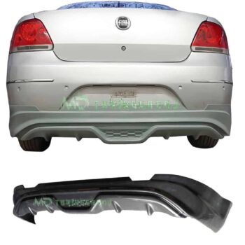 Arka tampon ve çift egzoz çıkışı ile Fiat araç gövde parçaları. Müşteriye özel otomotiv tamir ve modifiye hizmetleri sunuyor.