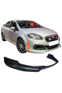 Yüksek performanslı Fiat araba ön lip spoilerı ve sportif jantlar, otomobil görünümünü güçlendirme.