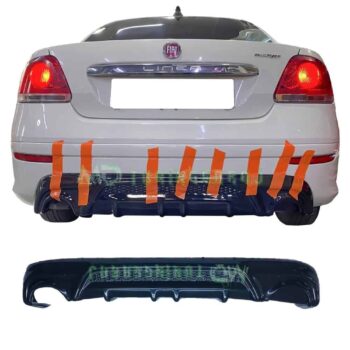 Arka tampon ve difüzörlü sport hava yolu kullanımı, Fiat Linea araçlar için performans ve şıklık sağlar.