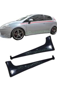 Yüksek performanslı araba karbon fiber yan spoylerleri, otomobil sportif tasarımını vurgulayan aksesuarlar.