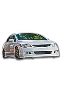 Honda Civic Fd6 2006-2009 Makyajsız Kasa Uyumlu Boyasız Plastik Ön Tampon Eki