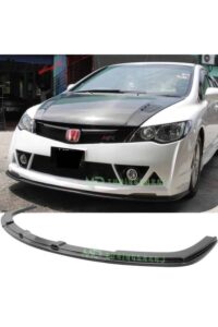 Yüksek performanslı araç ön tampon lipi ve karbon fiber kapak, Honda Civic FK8 RS Tec ve Civic Type R için uyumlu.