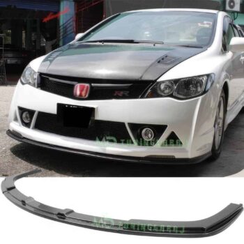 Yüksek performanslı araç ön tampon lipi ve karbon fiber kapak, Honda Civic FK8 RS Tec ve Civic Type R için uyumlu.