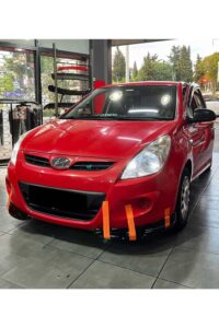 H1: MD Tuning Garaj'da kırmızı Hyundai araba performans ve modifikasyon atölyesi.
