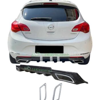 Yüksek kaliteli Opel Astra arka tampon ve egzoz çıkışları, performans ve şıklık için özel tasarım.