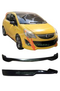 Yapışkanlı ön tampon sport hava girişleri Opel Astra J için siyah renkli, yüksek kalite, orijinal ve uyumlu araba parçaları.