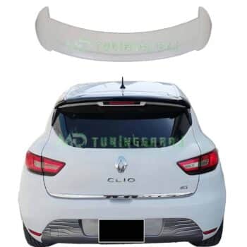 Yüksek kaliteli Renault Clio arka dekoratif spoilerı, LED logo ve premium aksesuarlar.