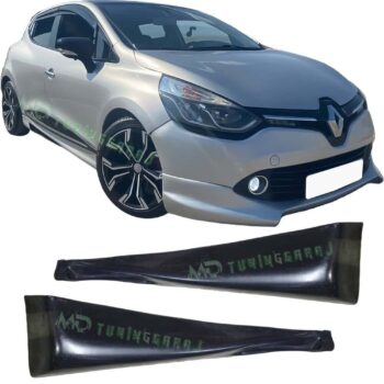 Yeni Renault Clio için yan etek koruma passeleri, yüksek kaliteli otomotiv aksesuarları.