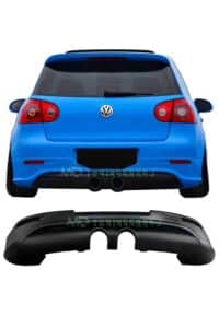 Arka Volkswagen Golf spor yan spoyleri, yançık ve kaliteli otomotiv aksesuarları, sportyner ve aerodinamik tasarım.