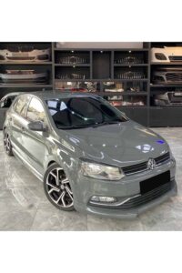 Yüksek performanslı VW Polo araba, MD Tuning Garaj showroom'da sergileniyor.