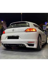 Volkswagen Scirocco tuning, gece çekim, performans modifiye araç, MD Tuning Garaj.
