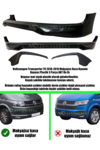 Volkswagen-Transporter-T6-2016-2019-Makyajsiz-Kasa-Uyumlu-Boyasiz-Plastik-3-Parca-ABT-On-Ek.jpg