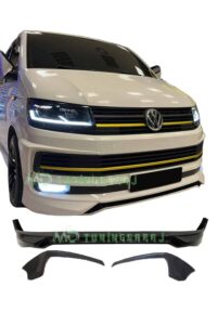 Yüksek performanslı VW Golf ön tampon ve LED farlar, sportif görünüm ve gelişmiş ışıklandırma.