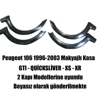 Yedek Buji Kapağı, Peugeot 106 1996-2003 Modellere Uygun, Çift Kapaklı, Boyasız Gönderim.