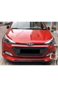 Hızlı ve şık kırmızı Hyundai araba, otomobil modifikasyon ve bakım hizmetleri.