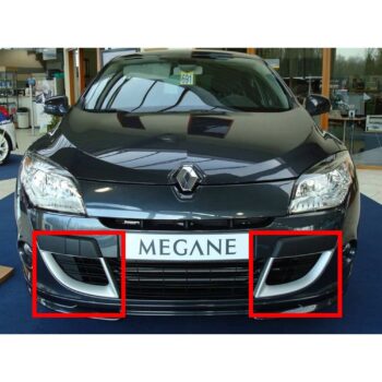 Yüksek performanslı Renault Megane ön tampon, parlak siyah ve modern tasarım, otomobil tutkunları için ideal.