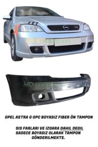 Opel Astra G OPC ön tampon boya sorunu, fiber ön tampon geliştirme ve tamir hizmetleri.