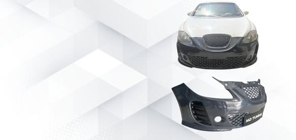 Yüksek performanslı otomobil ön tamponu ve hız göstergesi, MD Tuning Garaj'da profesyonel şekilde tasarlandı.
