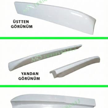 Fiat Doblo D3-D4 (2010-2023) Çift Kapı Uyumlu Bagaj Üstü Spoiler - 249 Beyaz Boyalı (Hazır Montaj)