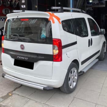 Fiorino-Bipper-Nemo Uyumlu (BEYAZ BOYALI) Plastik Spoiler-Bagaj Üstü Spoyler