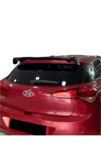 Hyundai i20 2014-2025 Uyumlu Plastik PARLAK SİYAH BOYALI Universal Spoiler