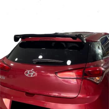 Hyundai i20 2014-2025 Uyumlu Plastik PARLAK SİYAH BOYALI Universal Spoiler