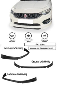 Fiat Egea 2015-2020 Sedan Makyajsız Kasa Uyumlu Boyasız Plastik Body Kit Seti