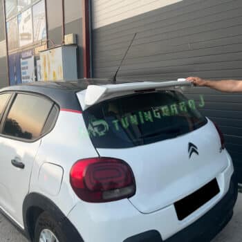 Citroen C3 2016-2024 Uyumlu Boyasız Plastik Küçük DTM Spoiler