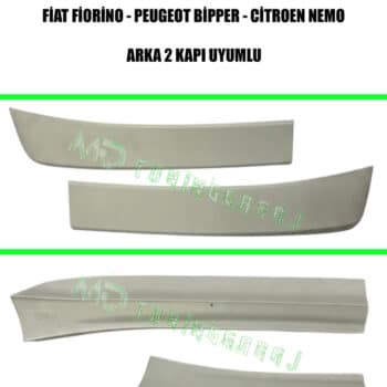Fiorino-Bipper-Nemo (ARKA 2 KAPI UYUMLU) Boyasız-Astarsız Bagaj Üstü Spoiler-Spoyler