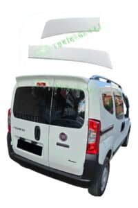 Fiorino-Bipper-Nemo Arka 2 Kapı Uyumlu Plastik Spoiler-Bagaj Üstü Spoyler (BEYAZ BOYALI)