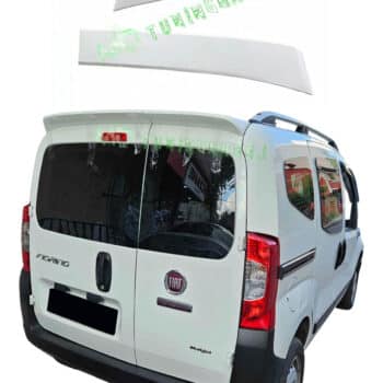 Fiorino-Bipper-Nemo Arka 2 Kapı Uyumlu Plastik Spoiler-Bagaj Üstü Spoyler (BEYAZ BOYALI)