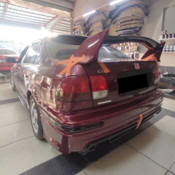 Honda Civic Uyumlu Boyasız Fiber Typer Spoiler