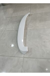 (BEYAZ BOYALI) Ford Courier 2014-2023 Uyumlu Plastik Bagaj Üstü Spoiler-Spoyler (MD MODEL)