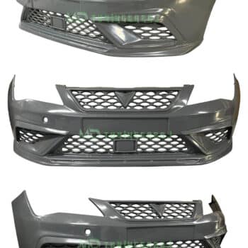 Seat Leon Mk3 2013-2020 Cupra Ön Tampon BOYASIZ PLASTİK (Izgara-Panjur) Dahil